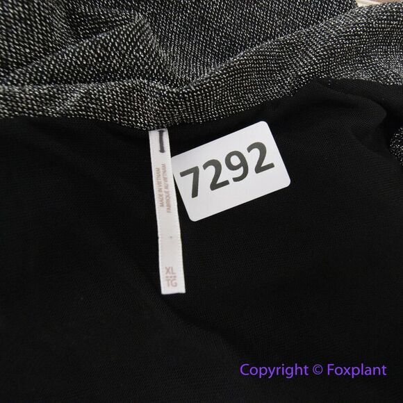 New!  Free People Malia‎ dress One Shoulder Metallic Mini Cocktail Women size XL - Picture 11 of 13